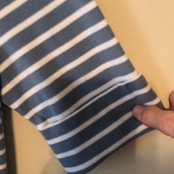 Chaps short sleeve tee. Blue/white stripe.…medium - Picture 3 of 4